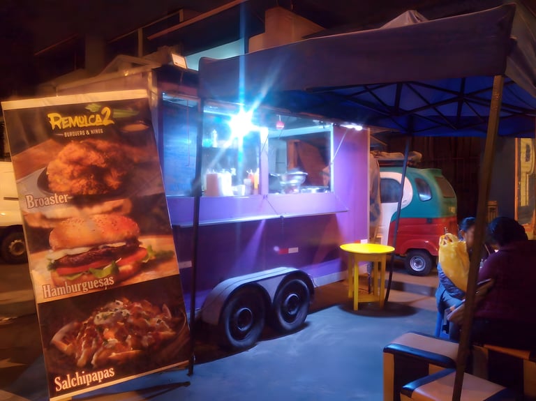 Carro de comida rápida antiguo de Remolca2 Foodtruck
