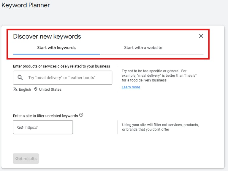 Discover new keywords