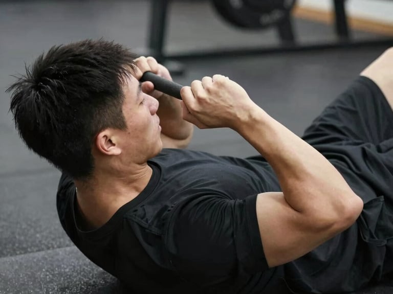 woman in black tank top and black shorts sitting on floor