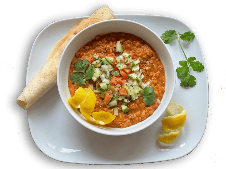 Somali lentil stew misir dish Kentish Town London