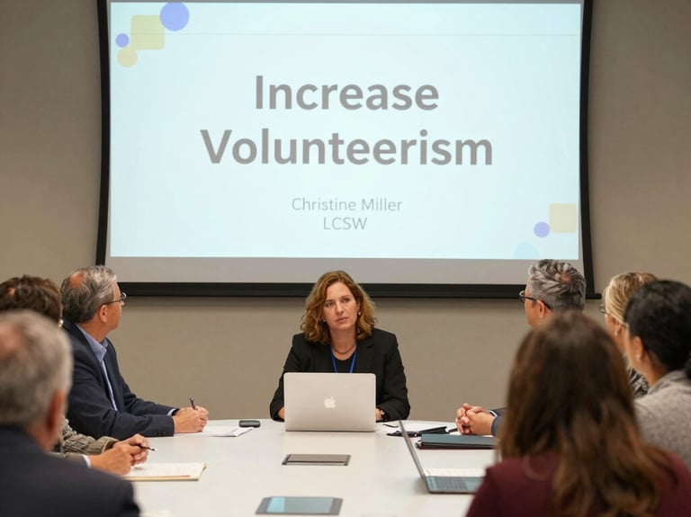 A calm therapy room with soft lighting and comfortable chairs arranged for a session.