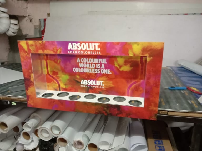 customized high resolution graphics for light weight counter top unit