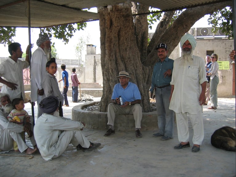 Village Panchayat with Mr. Ravinder Vashisht and Dr. Gurdev Singh Gill