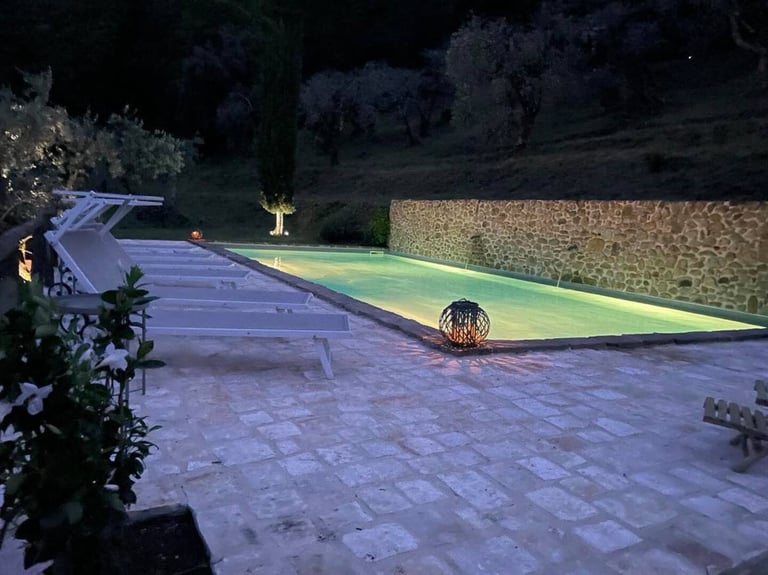 Swimming pool to relax in on italy gay retreat