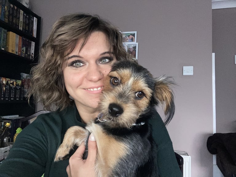 Martina Million with her dog 