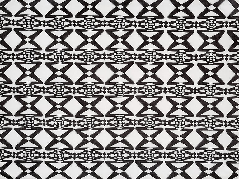 S-Interlock: Ink on paper, 1990