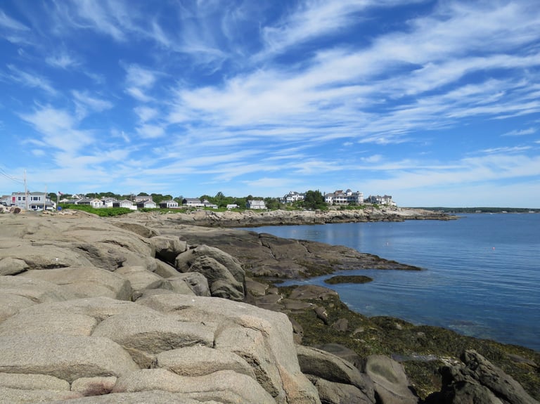 Seaside Contours, photo, Maine coast