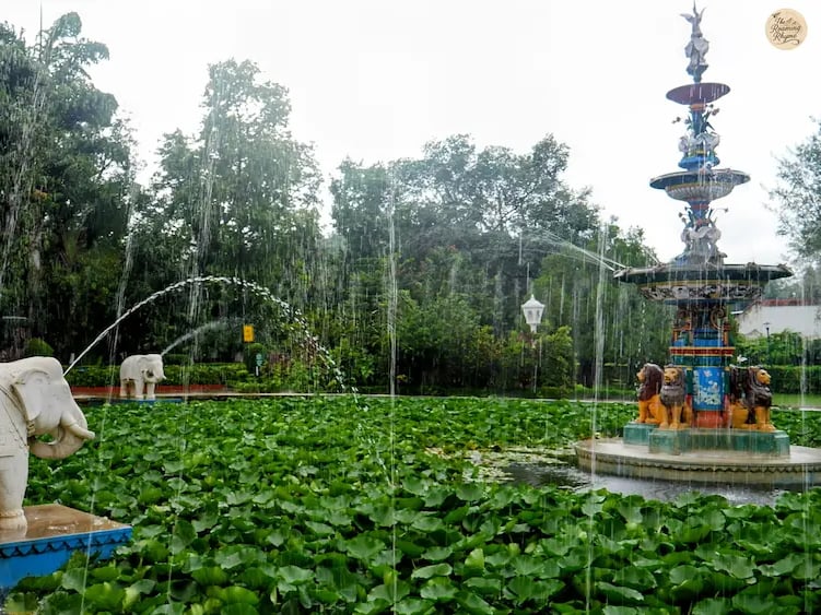 Marble pavilions, floral corners, and misty fountains capturing the serene beauty of Saheliyon ki Bari Udaipur Rajasthan.