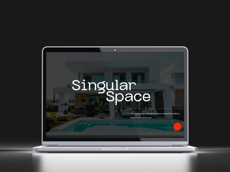 diseño web Singular Space