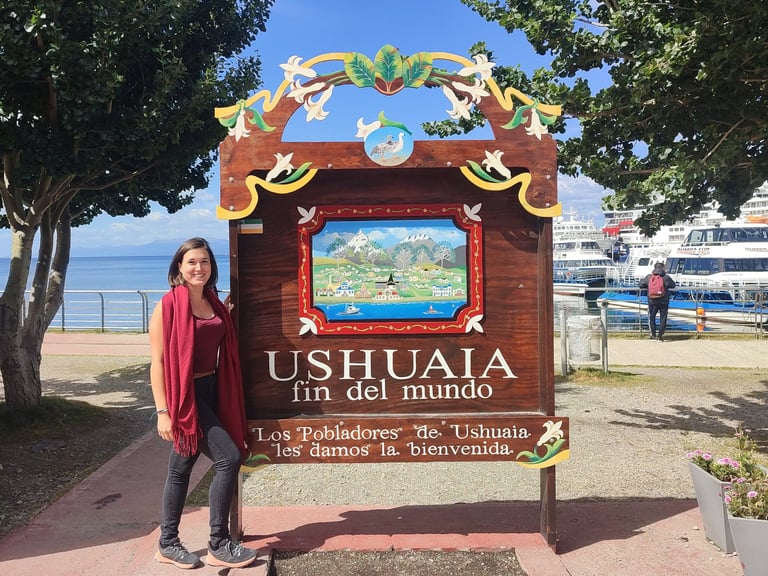 Ushuaia Argentina cartel fin del mundo