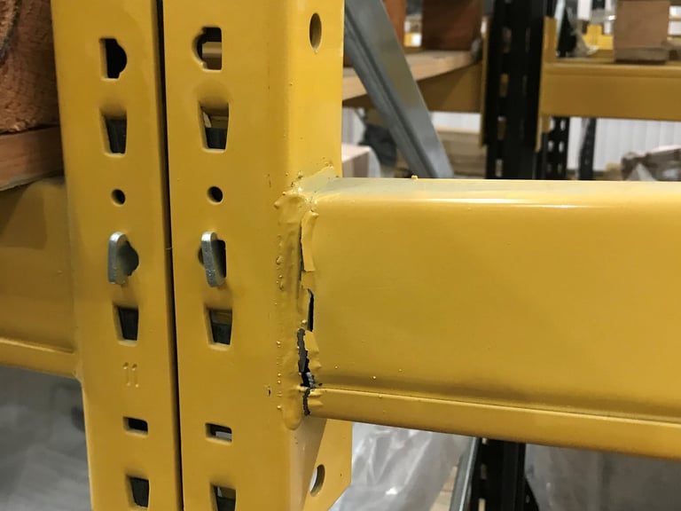 damaged beam connectors - A-Z Storage Systems 