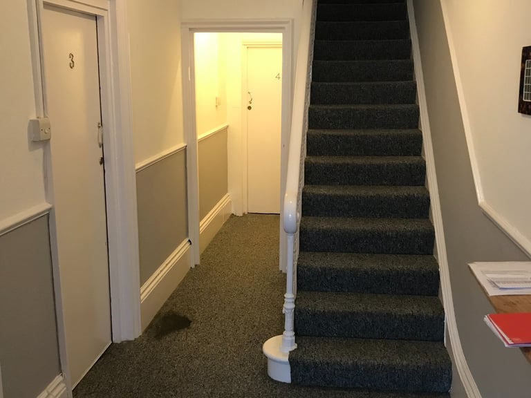 Hallway and staircase refurbishment in Worthing Sussex, carpet fitting and decorating