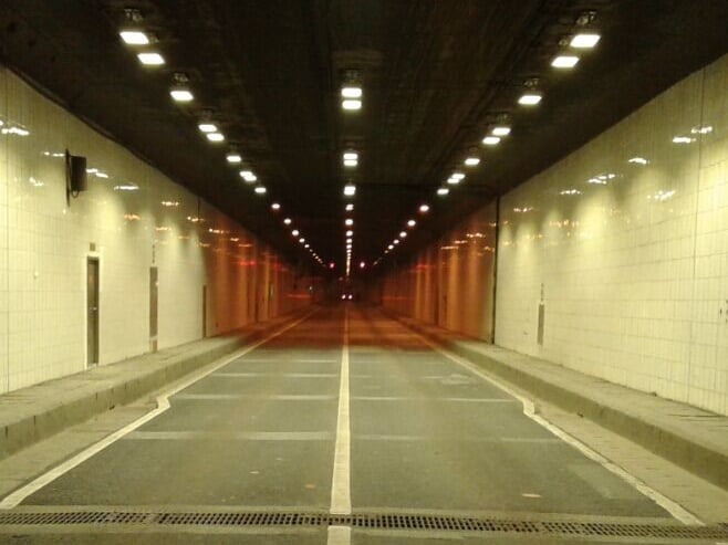 LED Tunnel lights for underground passages