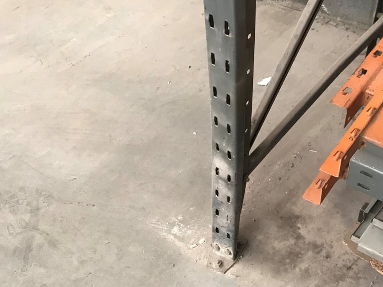 Damaged upright