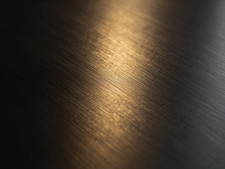 Abstract golden light reflections on a dark metallic surface, evoking a sense of premium finance, high contrast, 35mm lens