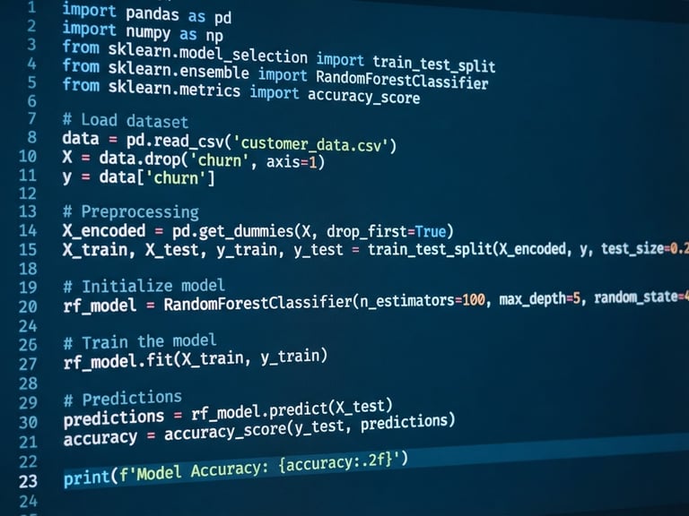 Close-up of clean Python code on a high-resolution screen in bright daylight, cool blue undertone, sharp focus, 35mm