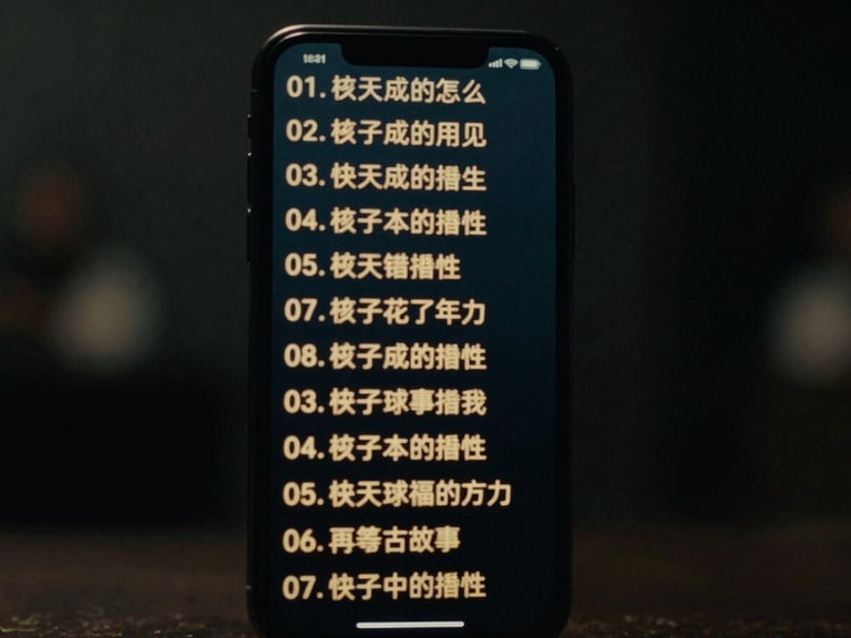 Cinematic close-up of a smartphone displaying a vertical sermon video, high-retention gold captions on screen, dark moody studio background, shallow depth of field, 35mm film