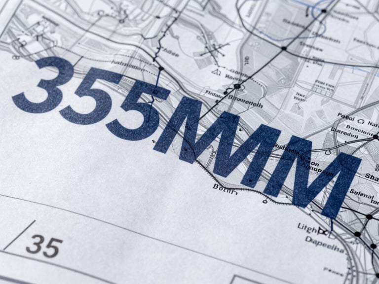 Blueprint of a financial growth chart overlaid on a map of Baltimore, crisp editorial photography, bright natural daylight, deep navy and cool gray tones, sharp focus, 35mm