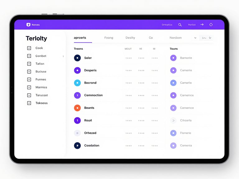 Crisp digital product photography of a modern design system documentation page, showing tokenized color variables and component states, clean studio lighting.