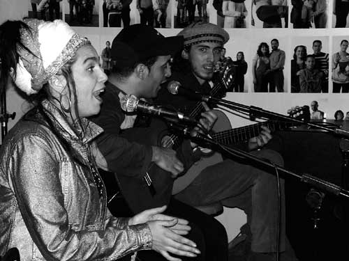 Paco Lomeña con Marina y Ramón.