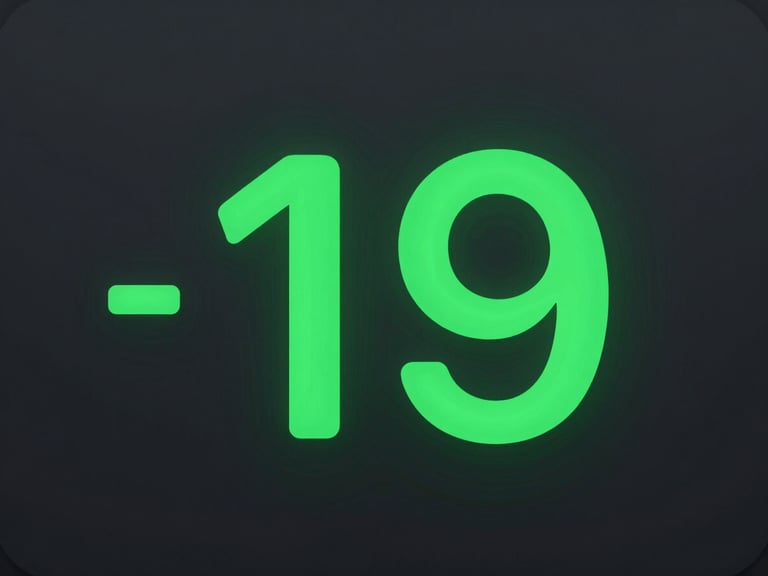 Close-up of a minimalist Android app UI showing a running timer, crisp green digits on a dark slate background, studio lighting.