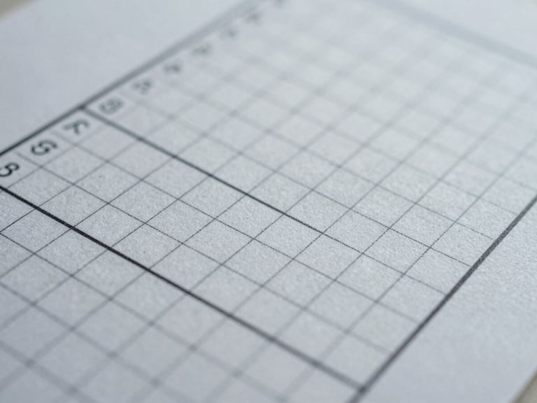 Psychometric scoring sheets