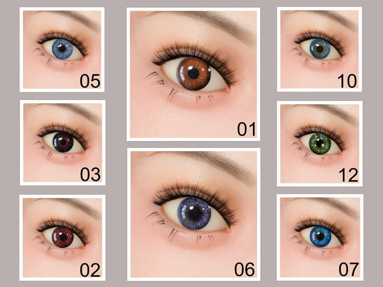 couleur yeux poupee realiste