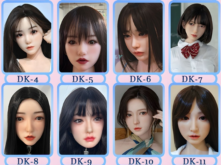 visages poupée sexdoll silicone DDF