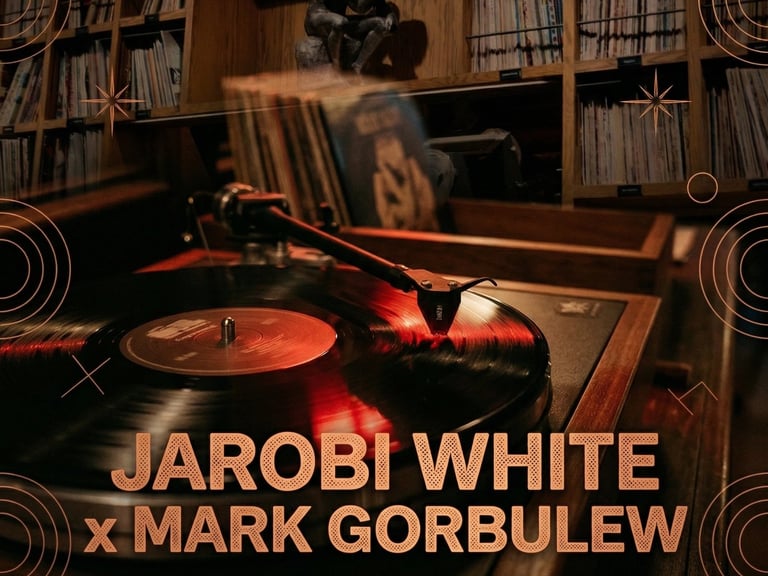Jarobi White and Mark Gorbulew analog vinyl session at Dante's HiFi Miami August 16 2026