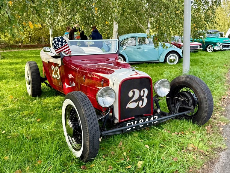 Classic Hot Rod at a Highway 63 Monthly meet in Lincolnshire