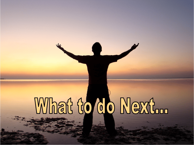 What to Do Next - Christian Resource Library
