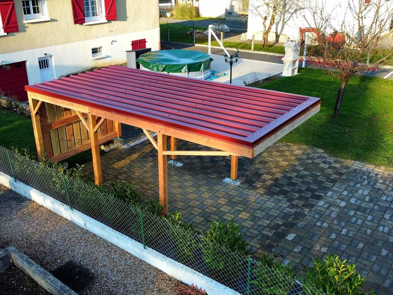 Carport rouge