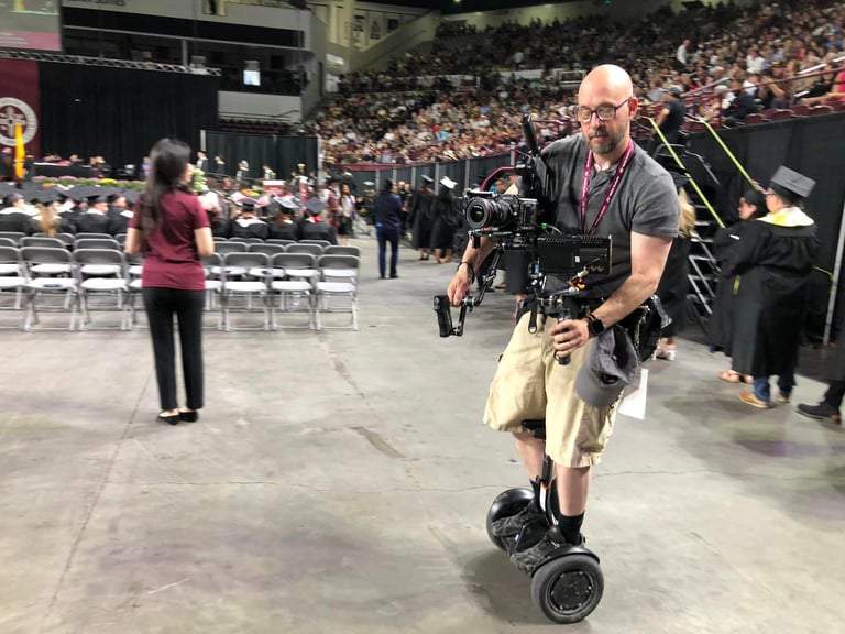 NMSU Graduation - Herff Jones Production Brent Peterson, Camera Gimbal