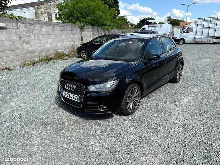 Audi A1 sportback 1,6 litre TDI noire de 2012, 186000 km, à vendre 7990 euros