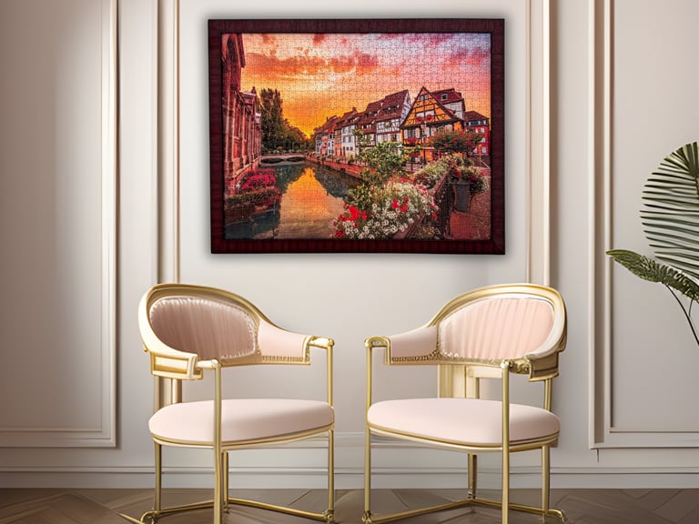 Certificate of Authenticity beside a luxury handcrafted artwork, emphasizing originality.