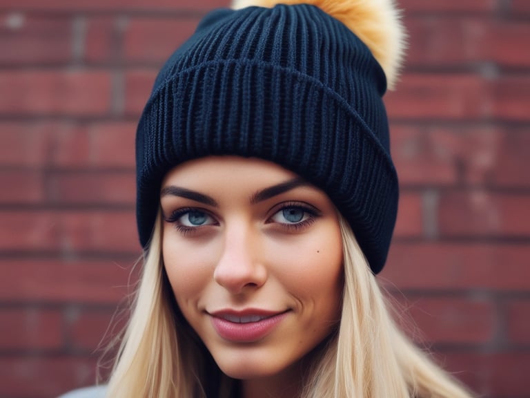 A woman wearing a scarf and a black jacket