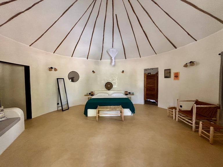 Suite junior du boutique hôtel Maison Fimela situé dans le Sine Saloum