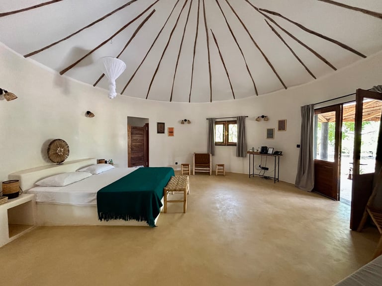 Suite junior du boutique hôtel Maison Fimela situé dans le Sine Saloum