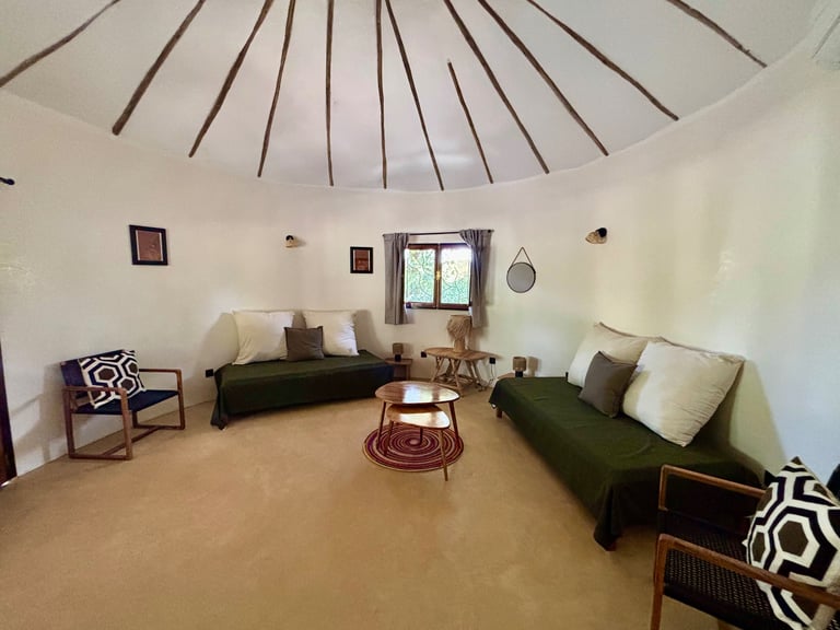 Suite junior du boutique hôtel Maison Fimela situé dans le Sine Saloum