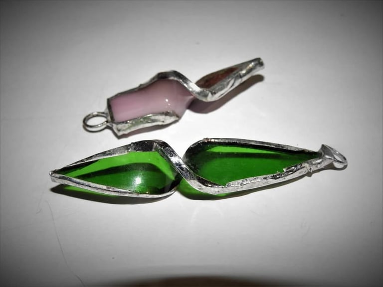 Stained glass earings