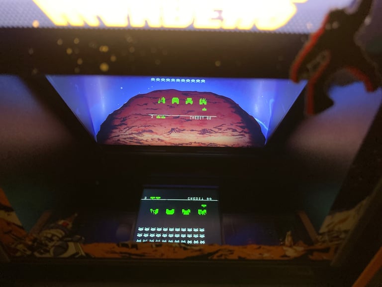 Numskull Space Invaders Pepper's Ghost Effect.