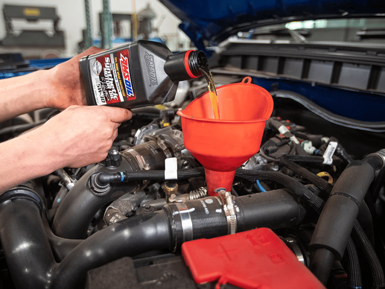 AMSOIL Motor Oil Change
