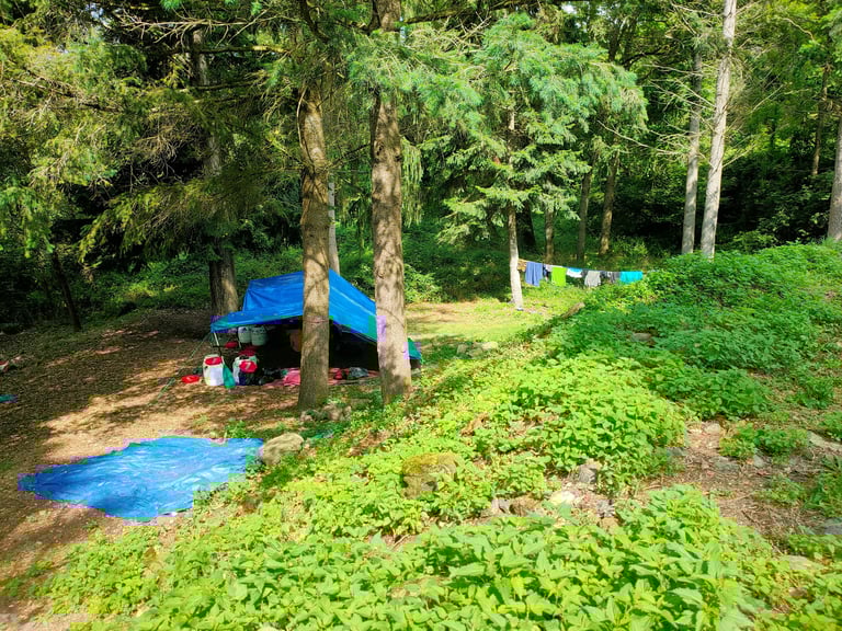 bivouac tente camping sauvage allier canoë kayak allier