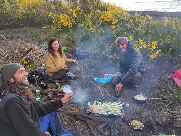 aventure bivouac séjour itinérant feu camps