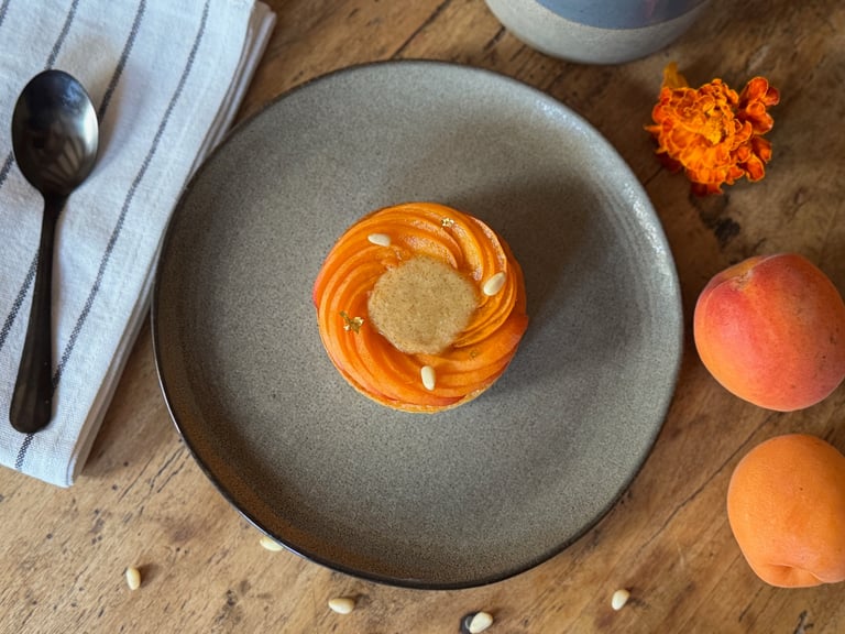 tarte abricot pignon de pin
