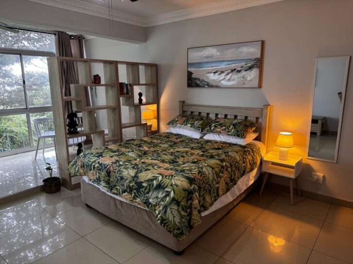 Bedroom view of Umdloti self catering holiday apartment