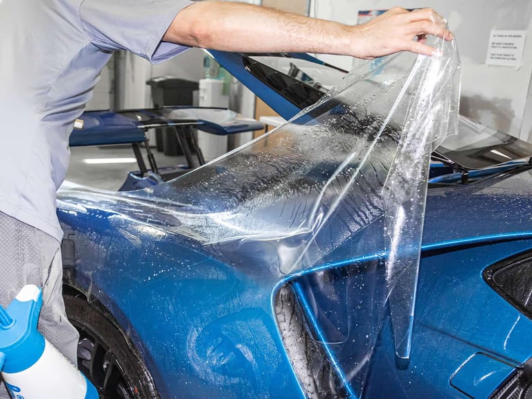 ppf clear bra install j9's luxury auto detailing paint protection film