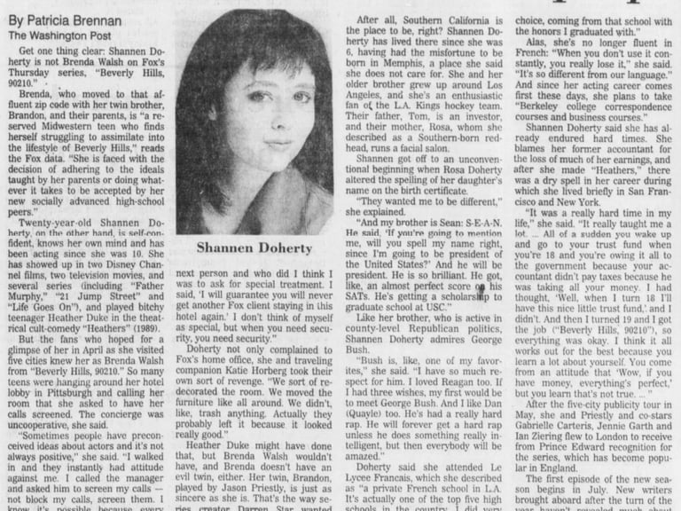 Shannon Doherty Interviews