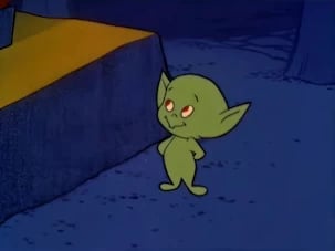 Norma Macmillan as the voice of Goodie the Gremlin