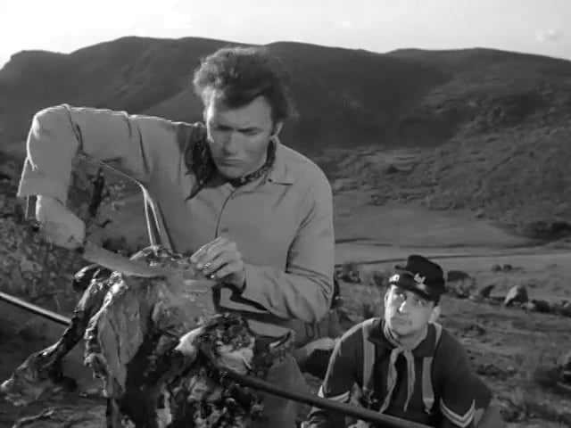 Victor French in Rawhide